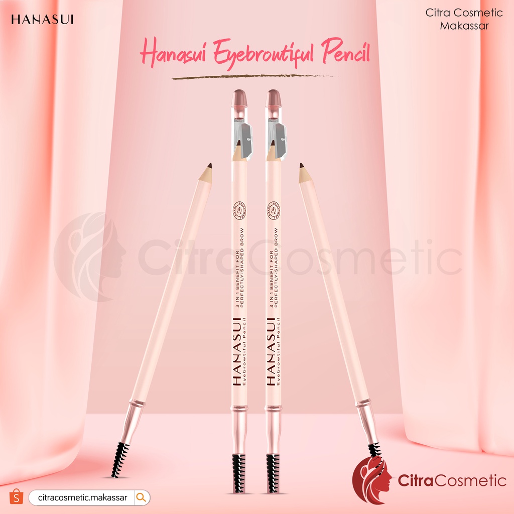 Hanasui Eyebrowtiful Pencil Series | Black | Brown | Light Brown 1.6 Gr