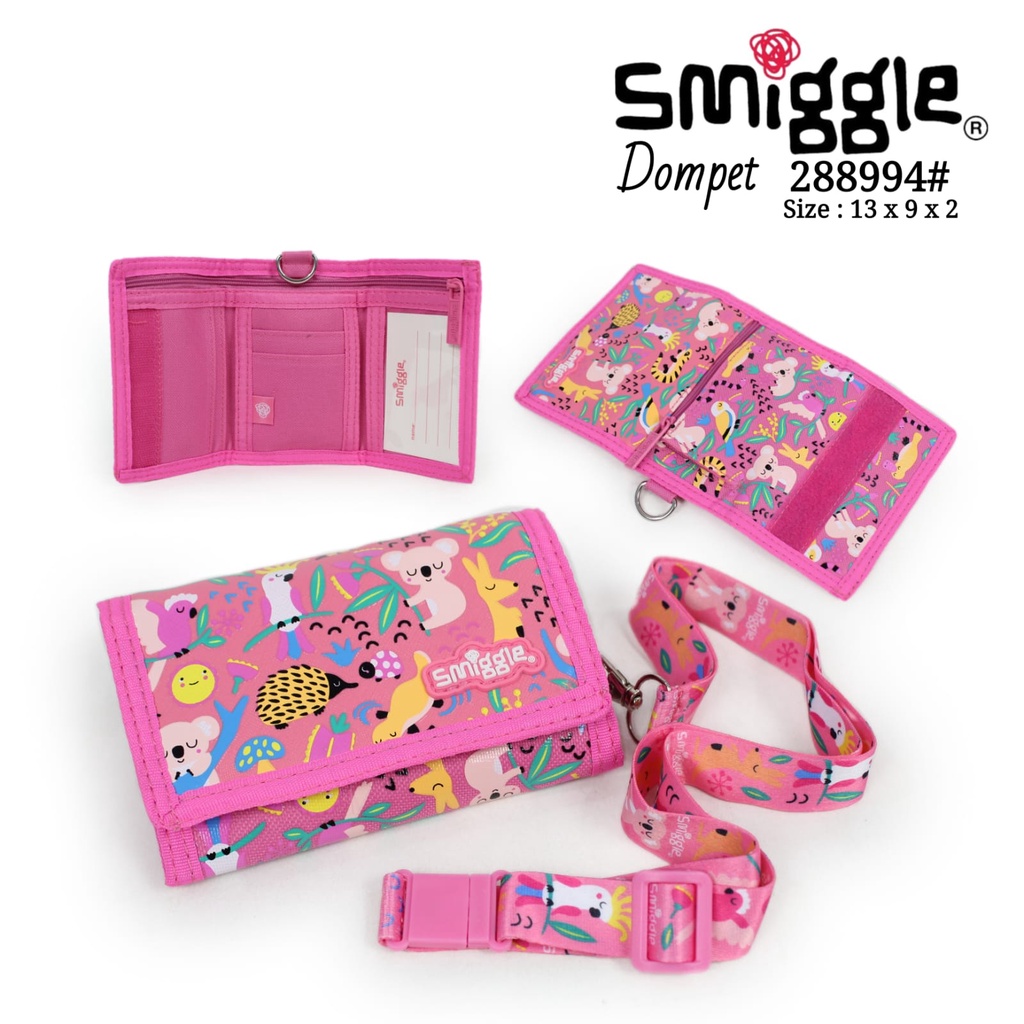 Smiggle Wallet Dompet Anak lanyard