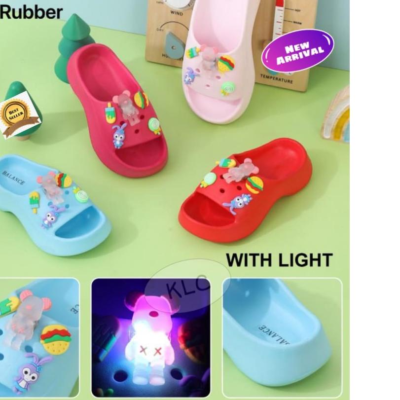 ► sandal eva rubber fuji anak perempuan full aksesoris ➲