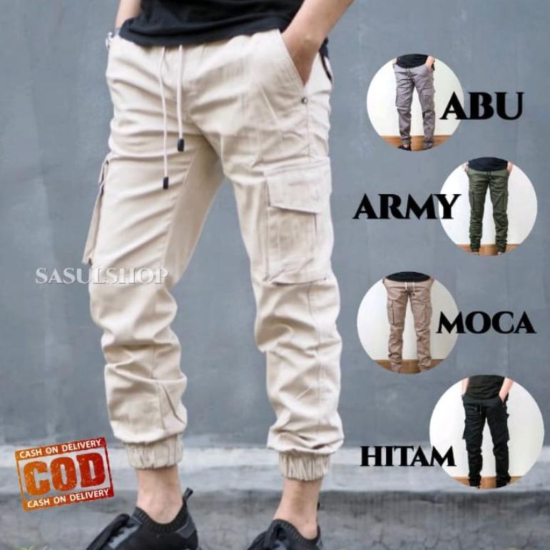 [ART. 191071] Jogger Cargo Pria Celana Jogger Cargo Panjang