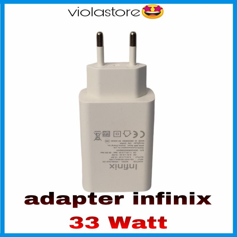 Adapter infinix 33 Watt original 100%