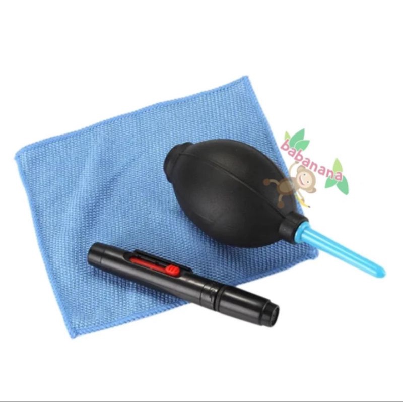 3 in 1 Cleaning Kit Set Pembersih Kamera Laptop Komputer Blower Brush