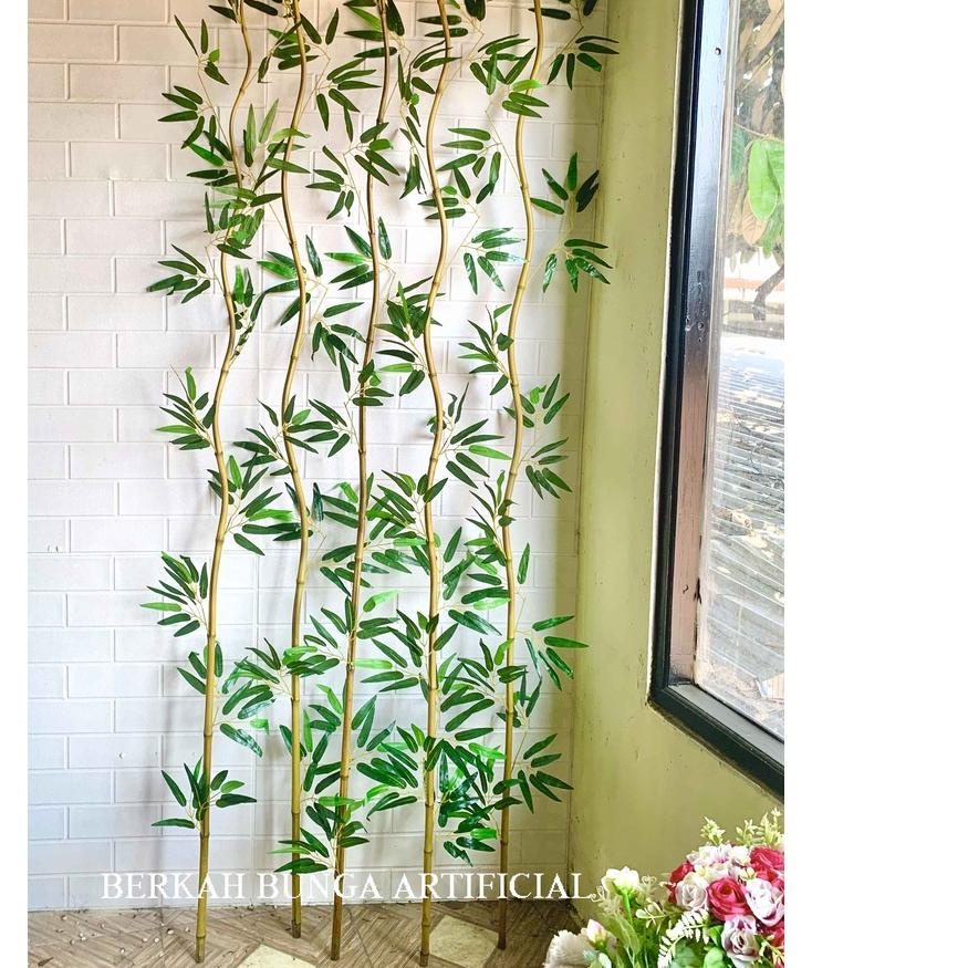 ➱ Batang Bambu Artificial 200cm/pohon plastik/ pohon bambu/ bambu partisi/ pohon partisi/ bambu deko