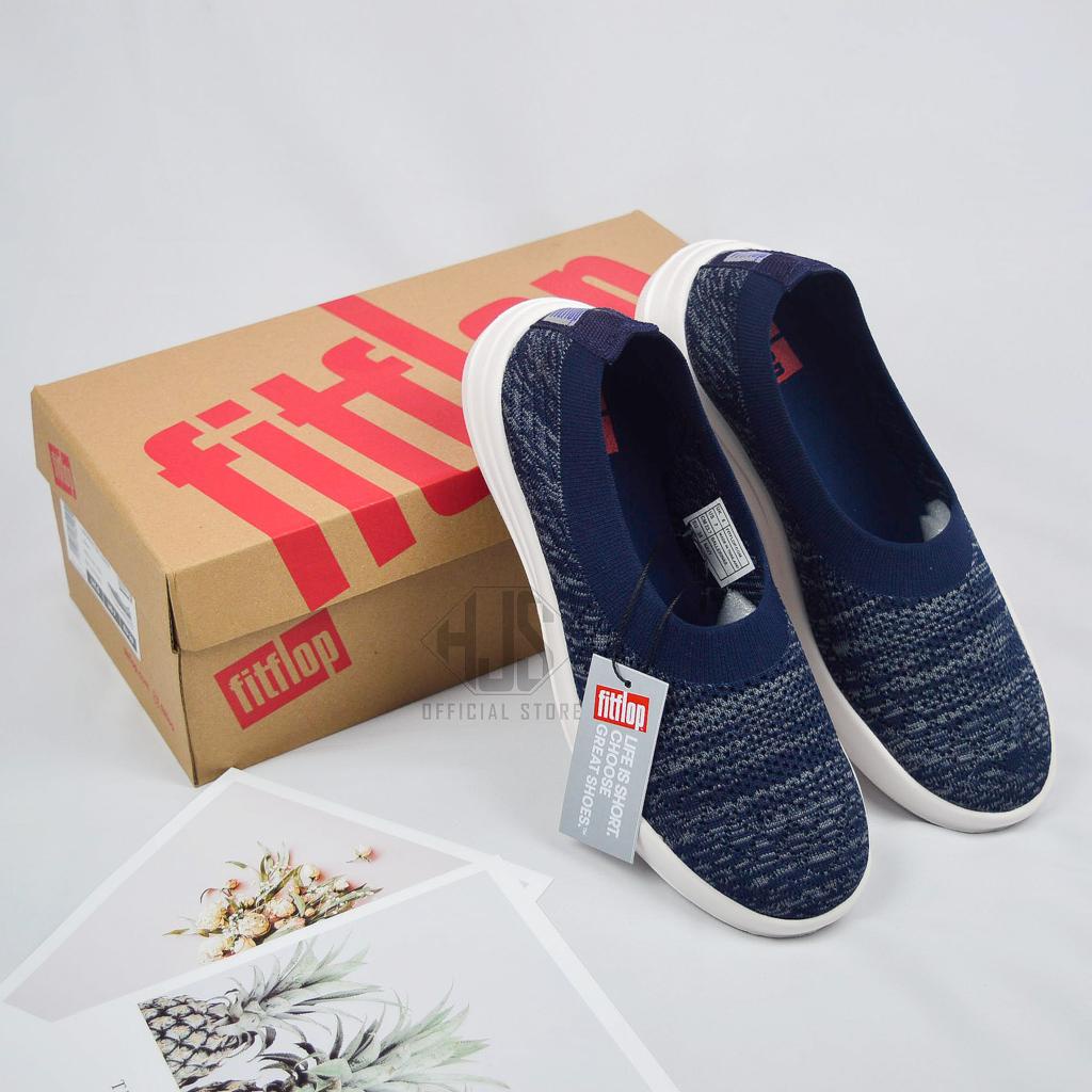 Sepatu Wanita FlyKnit Slip On AntiSlip Soft Canvas Sepatu Fitflop Wanita Rajut