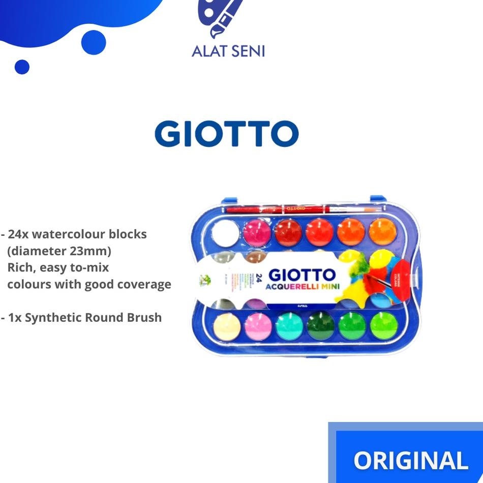 

Harga Bulan Ini Giotto Acquerelli MINI 24 warna Watercolor cake / Watercolor set 24