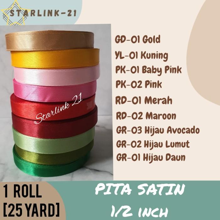 

[Roll] Pita Satin 1/2 Inch Seri Lebaran Pita Kado Pita Parsel Sn-01 008