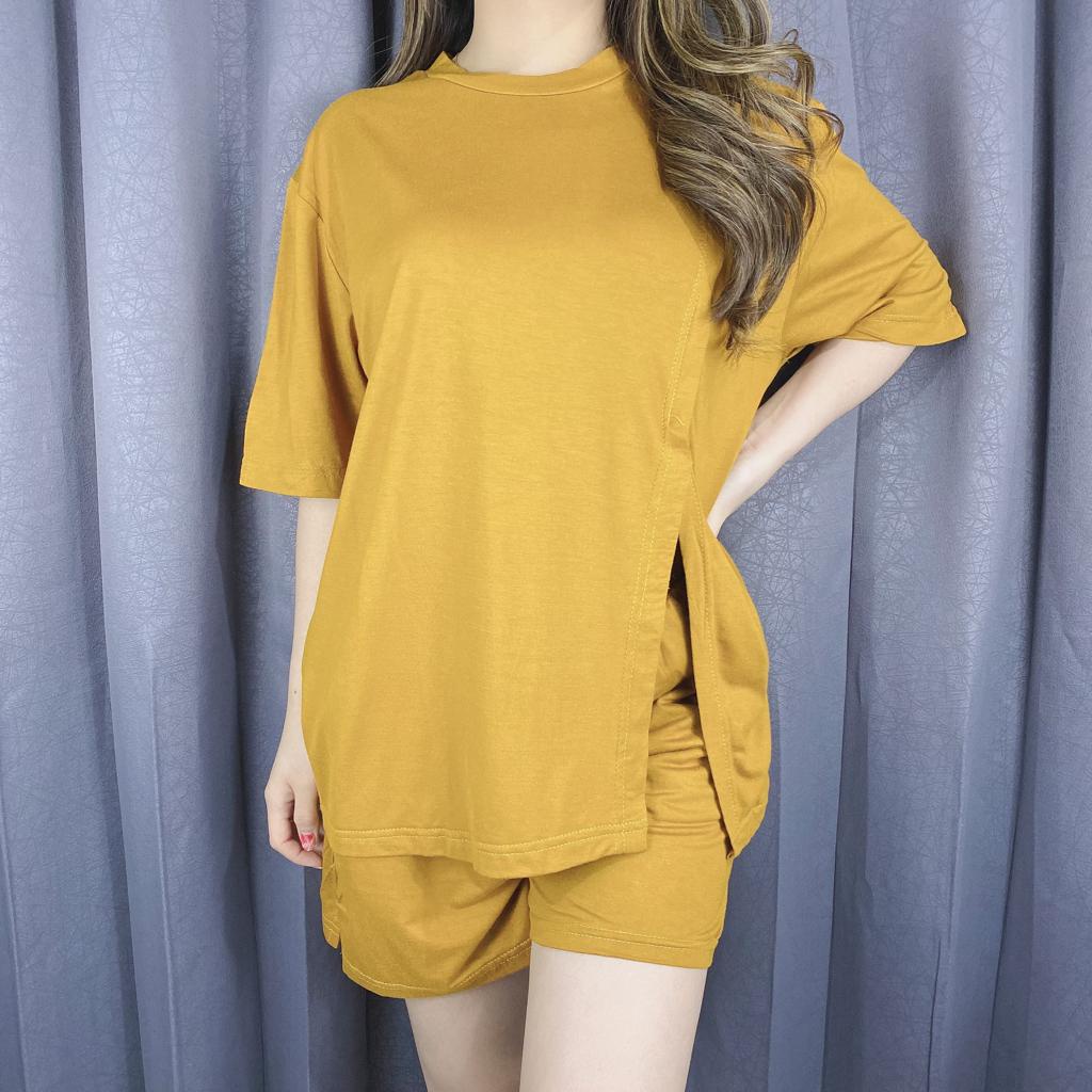 Setelan Oversize Split Side 778