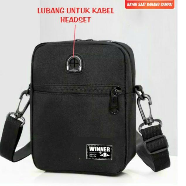 ZKA618 Tas Selempang Pria Kecil Original Polo Winner Original Slingbag Pria Tas Slempang Pria 1900 -