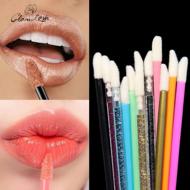 QQ4 Kuas Bibir Lipstik Lipgloss | Alat make up sikat liptint lip gloss lipglos liptik