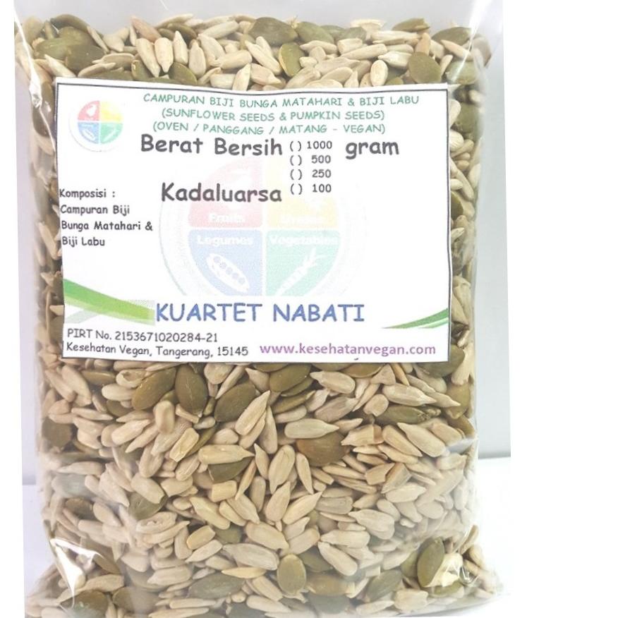 

♣ 500gr Roasted Campuran Biji Labu / Pumpkin Seed & Biji Bunga Matahari / Sunflower Seed - Panggang ☚