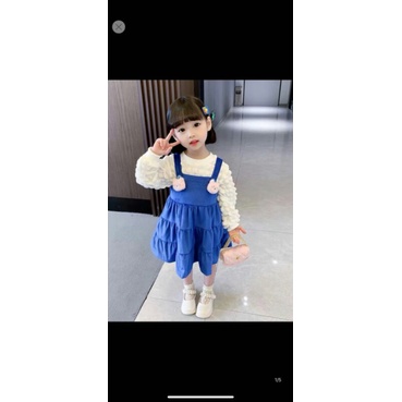 DRESS IMPORT ANAK | Dres perempuan lengan balon