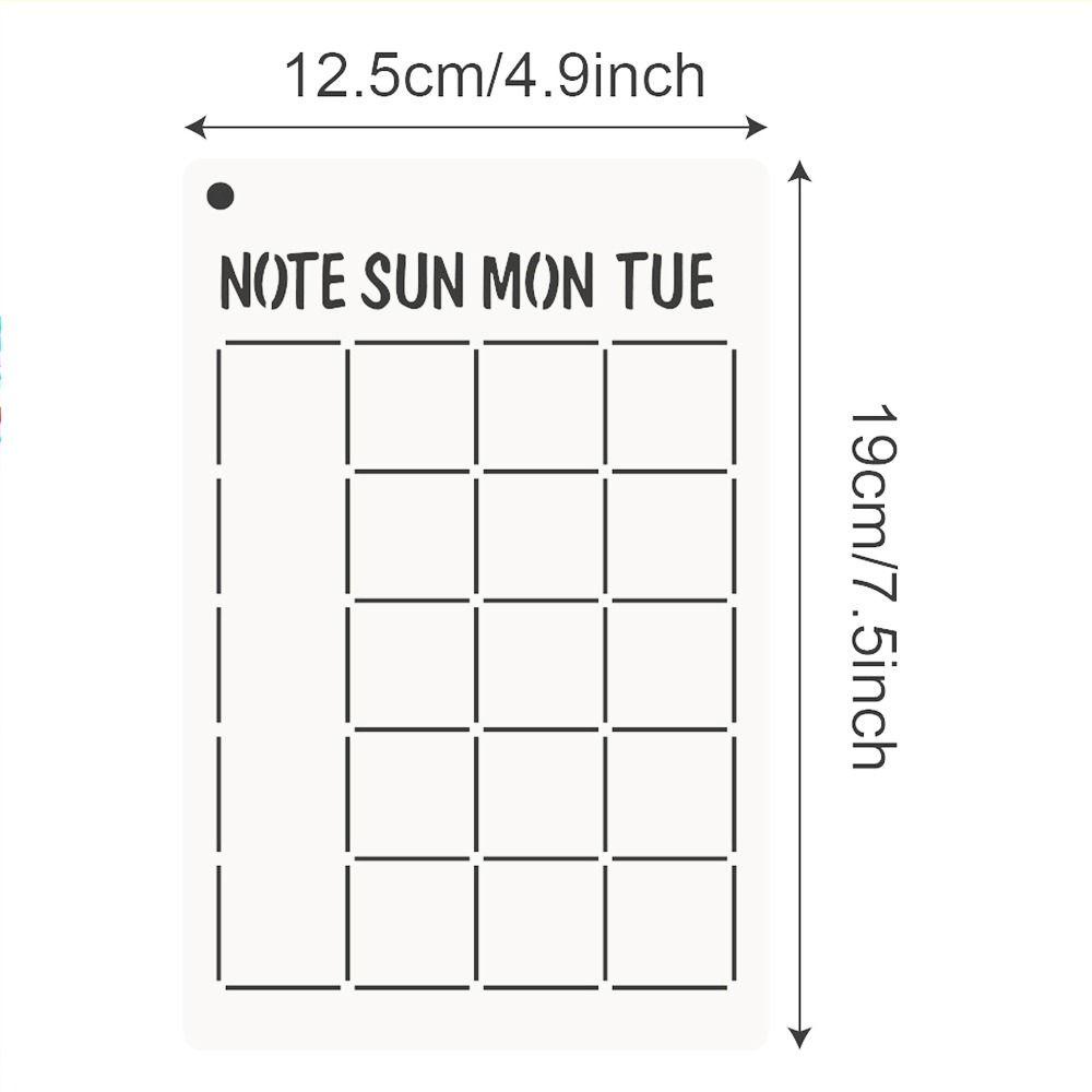 [Elegan] Berongga Stensil Kit DIY Craft Mahasiswa Garis Geometris Scrapbooking Notebook Cetak Menyalin Stensil Menggambar Lukisan Template