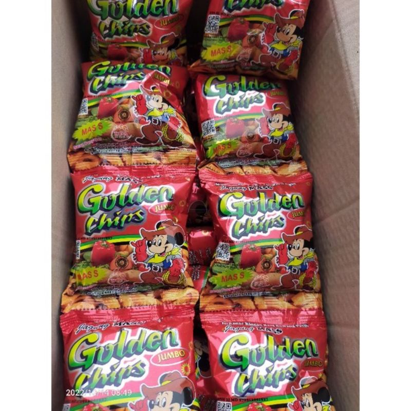 golden chips snack jumbo isi 5