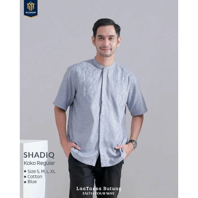 Kemeja Koko SHADIQ Muslimadani Kemko Koko Pendek