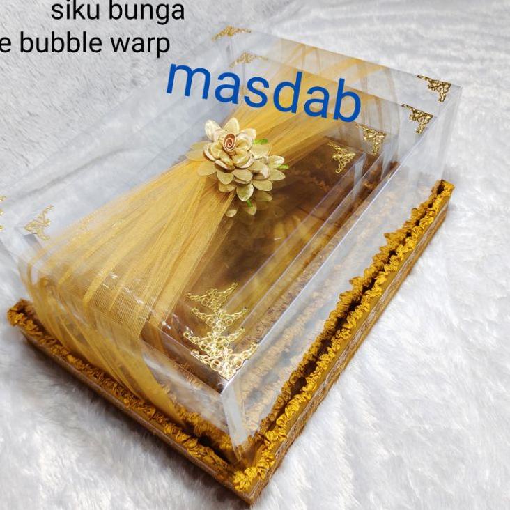 

Serba Populer parsel box mika satin hias tile isi 4 kotak