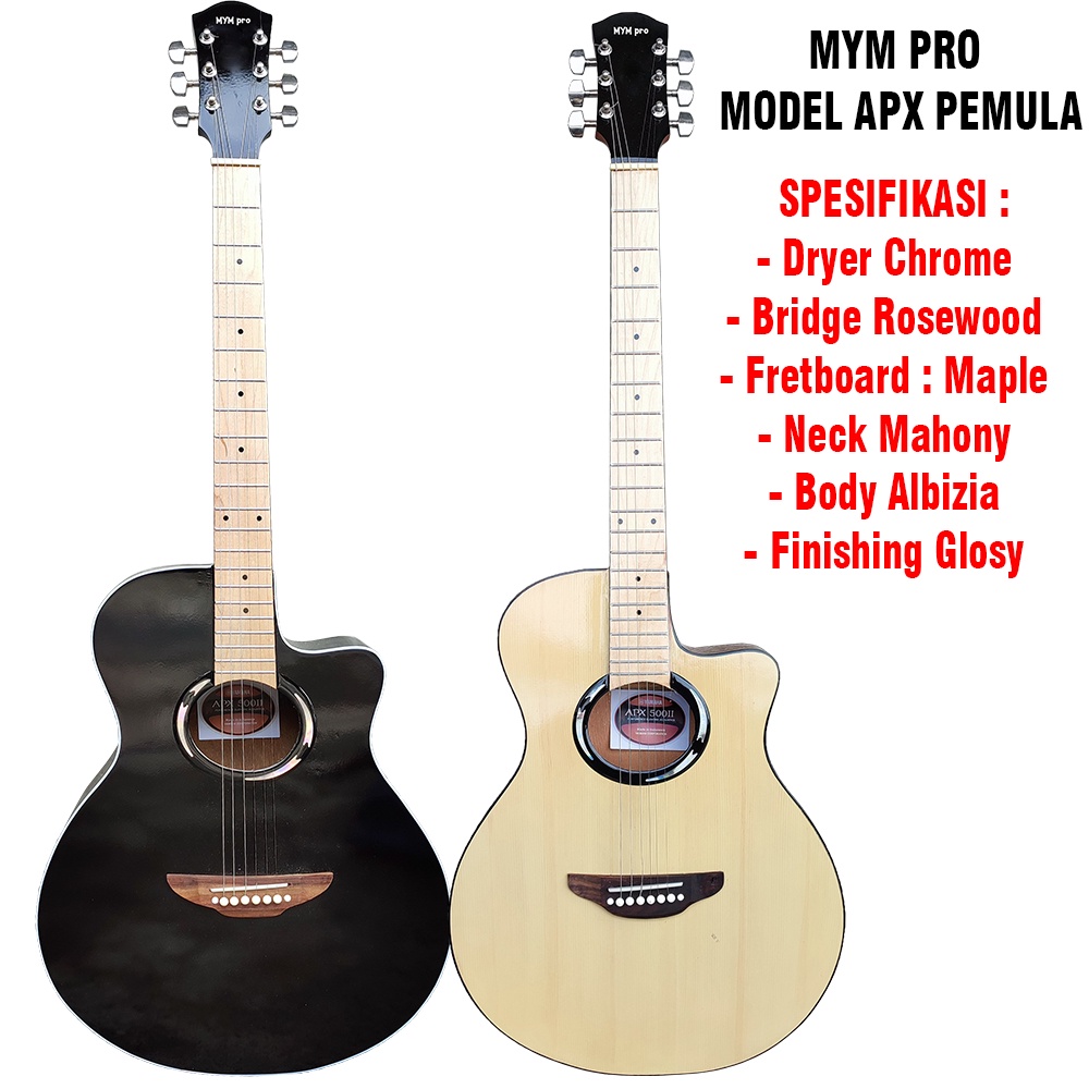 Gitar akustik pemula paket lengkap