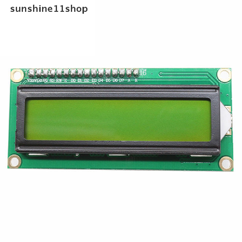 Sho MJT IIC/I2C 1602modul Kuning Layar Hijau LCD Display Module Controller Board Backlight Kuning Sudut Pandang Lebar Kontras Tinggi N