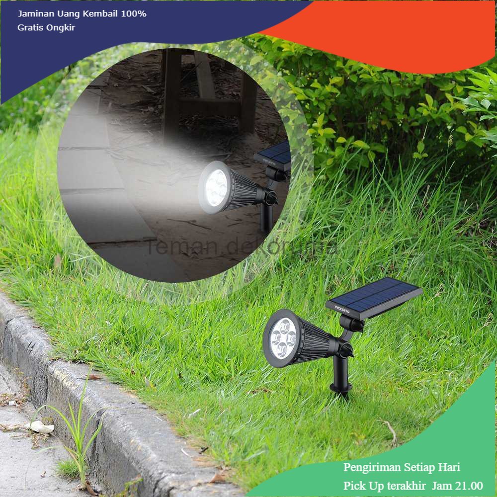 TD - LMP Hyelaer Lampu Taman Hias Tancap Solar Panel Waterproof Cool White 4LED - TS-G0102