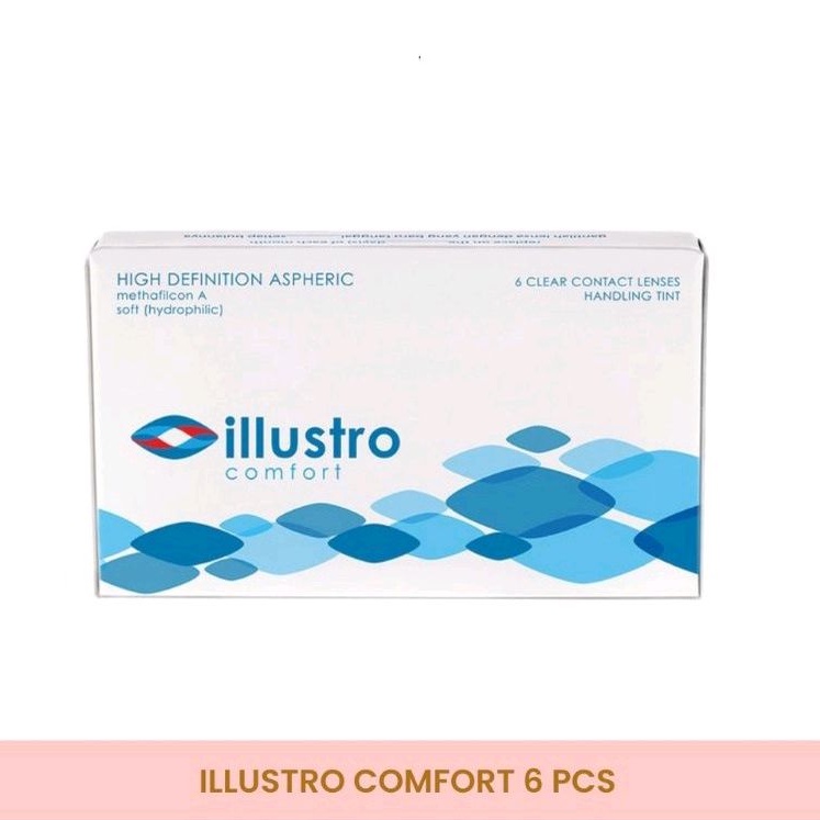 Illustro Comfort Lensa Kontak Clear / Softlens Bening ILLUSTRO COMFORT 6pcs