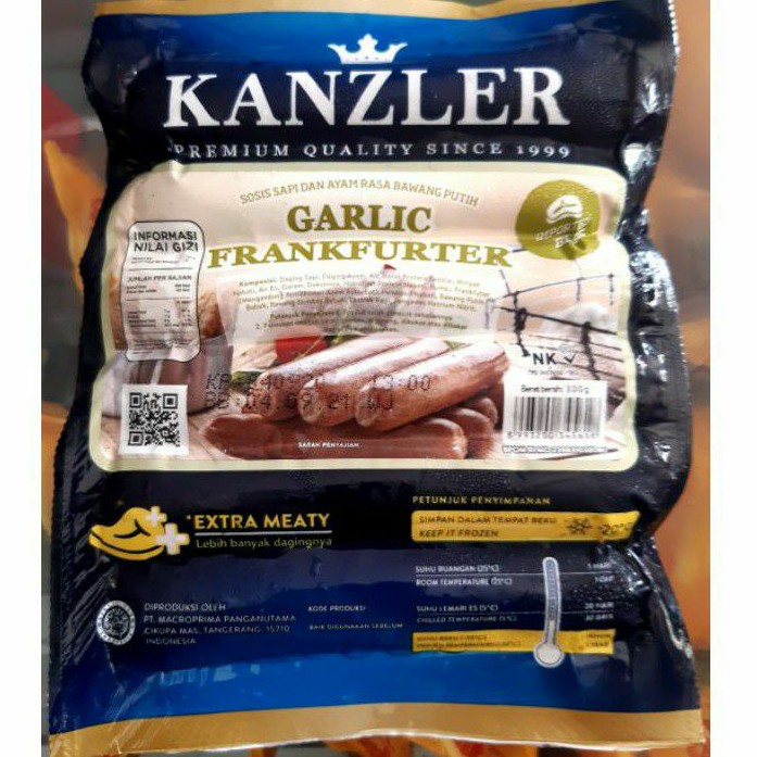 

Kanzler Sosis Garlic Frankfurter Isi 6