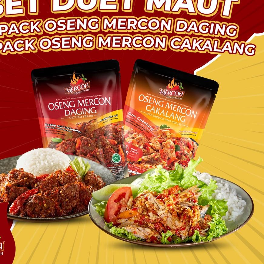 

☋ Mercon Merah Putih - Set Duet Maut || Oseng Mercon Daging + Cakalang ♔