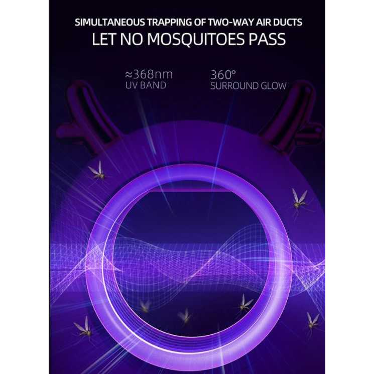 Hello Adorable Lampu LED UV Anti Nyamuk Mosquito Killer 368nm 5W 5V - KLY-169 New Version