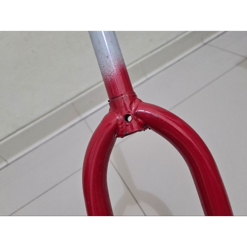 FORK 12 INCH  GARPU 12 INCH SEPEDA ANAK BMX MINI MODEL DRAT ULIR BICYCLE KID FORK STEEL MATERIAL BESI FORK SEPEDA ANAK FORK 12INCH