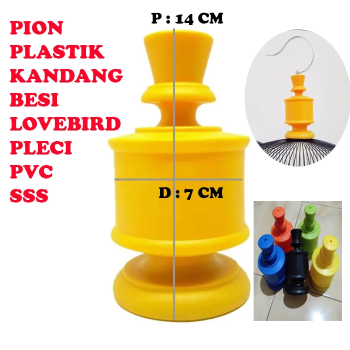 READY PION PLASTIK LOVEBIRD PVC WARNA SANGKAR KANDANG BESI BULAT KAPSUL BURUNG HELOPED PLECI