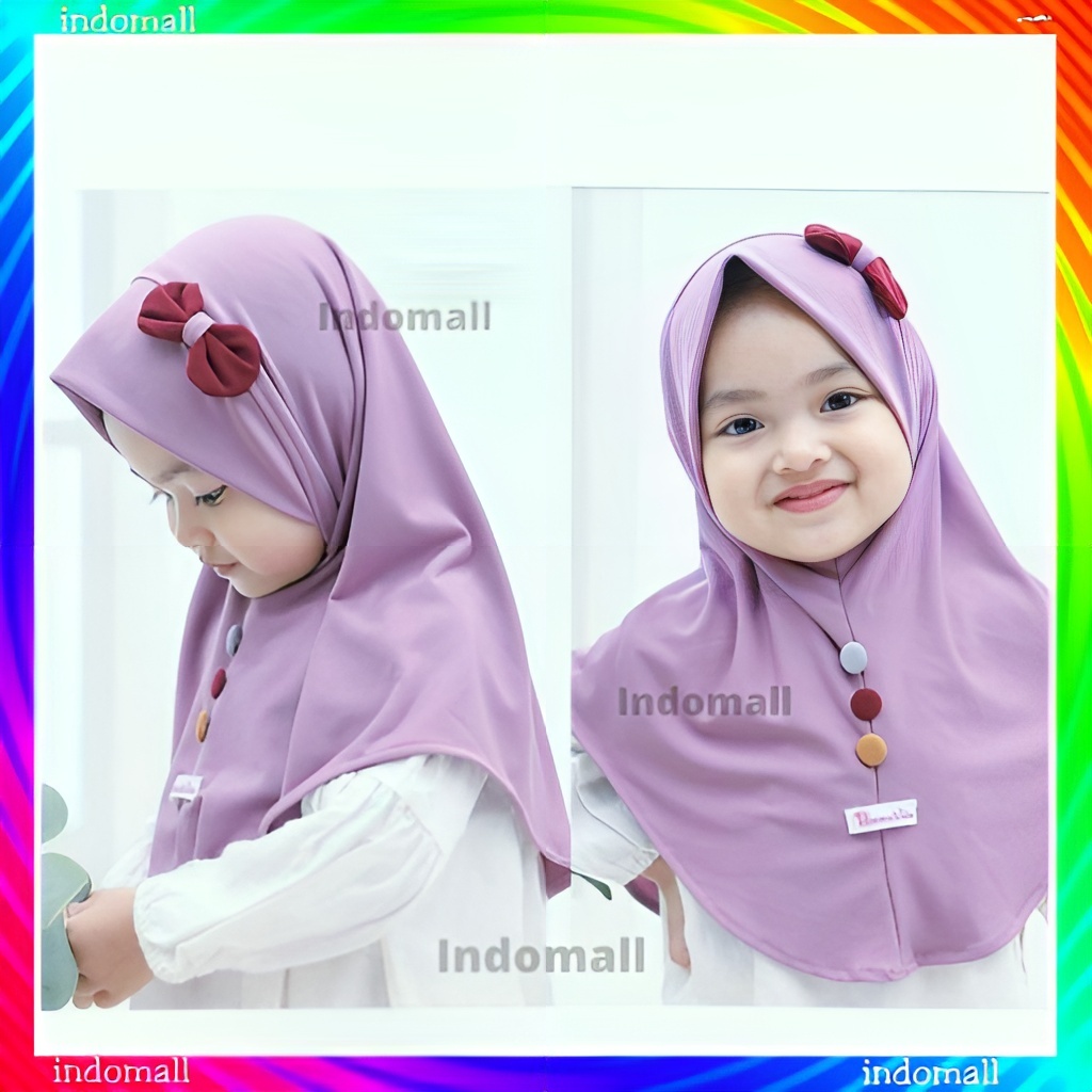 Jilbab Bayi 0 6 12 Bulan Up 2Th PITA KANCING Hijab Bayi Kerudung Anak Lucu Jilbab Anak Bayi 1 Bulan 