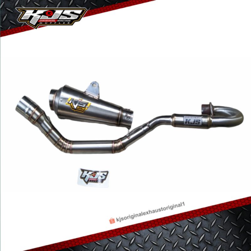 knalpot KLX  dan Crf kolong atas dan bawah ORIGINAL KJS (fulsistem)