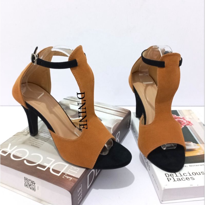 MICHELE Sh 35 Heels Sandal suede 9cm