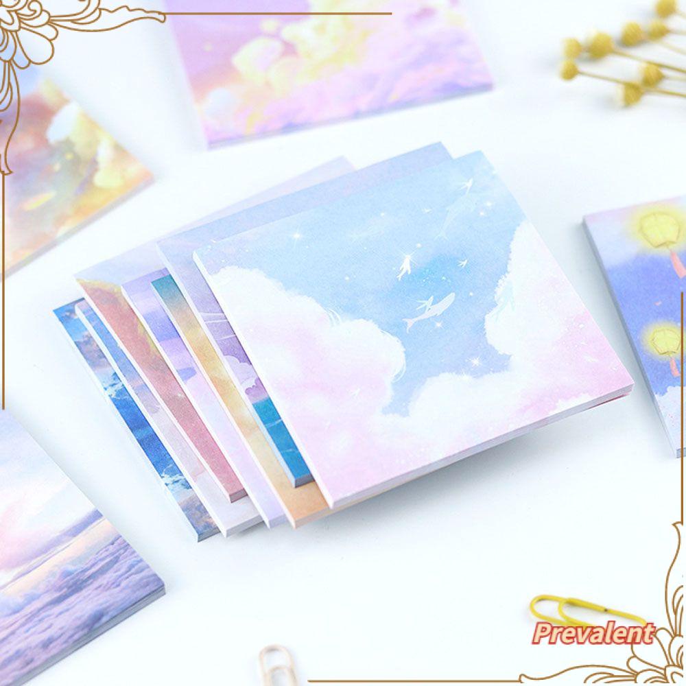 Preva Memo Pad Pemandangan INS Styles Scrapbooking Perlengkapan Kantor &amp; Sekolah Daun Longgar Notepad