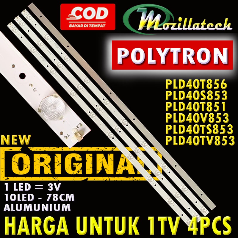 BACKLIGHT TV LED POLYTRON 40 40T856 40S853 40T851 40V853 40TS853 40TV853 PLD40T856 PLD40S853 PLD40