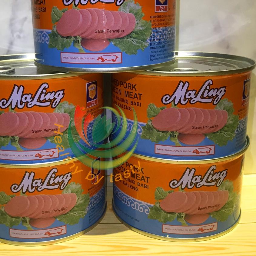 

☼ Ma Ling Luncheon Pork 397 gr TTS Canned / Daging Ham Babi Maling NON HALAL ☑