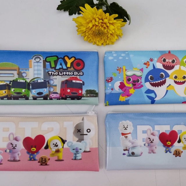 

PENCIL CASE IB-FANCY TEMPAT PENSIL RESLETING KAIN BT21 - SUPERHERO- UNICORN