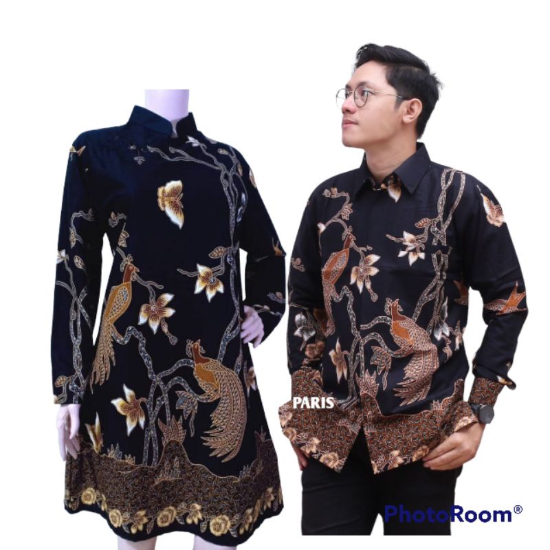 ( Bisa Pisah ) Couple Batik Lengan Panjang Premium Terbaru Kekinian Jumbo Ld 120