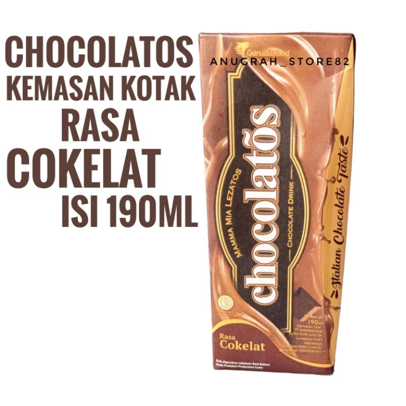 

CHOCOLATOS DRINK RASA COKELAT 190ML CHOCOLATE ITALIAN