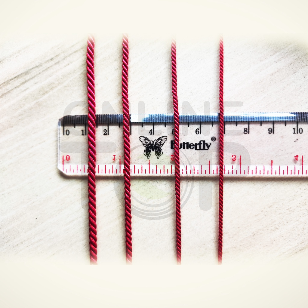 Gelang Tali Polos Merah Ikat Sendiri