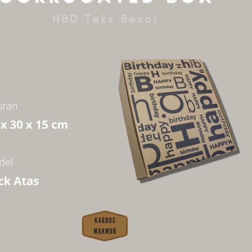 

Recommended Kotak kado ulang tahun besar tulisan happy birthday untuk bungkus hadiah 6UU.