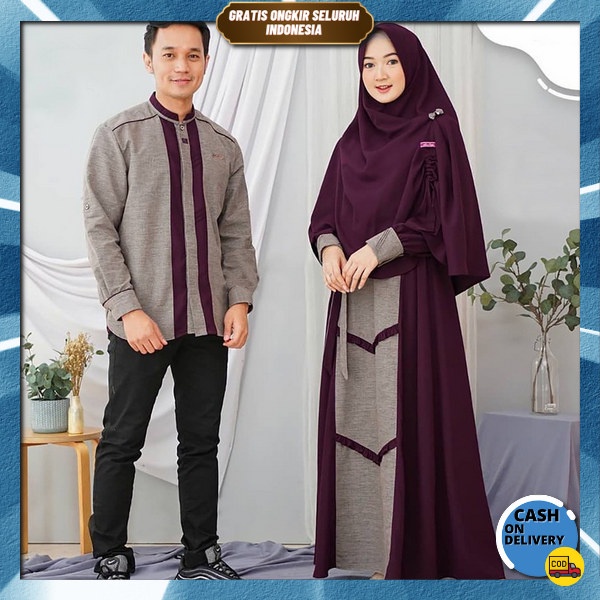 Couplean Suami Istri Modern Gamis Couple Murah Kekinian Baju Gamies Remaja Kupel Ghamis Cwok Cwek Te