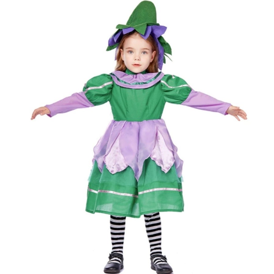 Thumbelina Flower Fairy Girl Costume Halloween Costume Kostum Anak