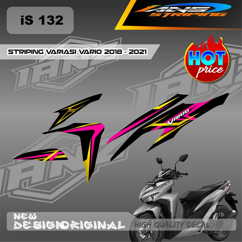 DECAL STRIPING VARIO Led Vario 150 MOTIF BAHAN HOLOGRAM / NON HOLOGRAM IS132