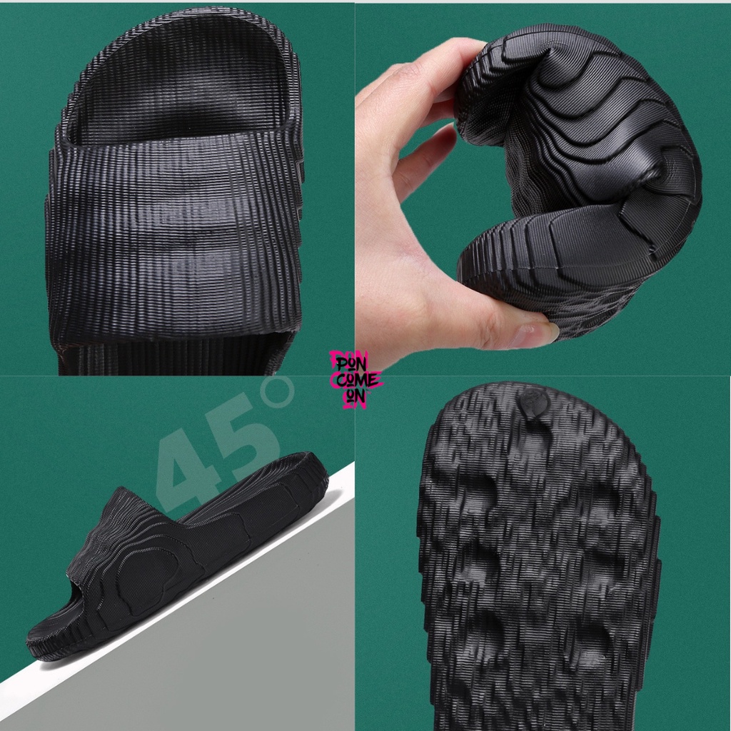 PONCOMEON - Sandal Slide - Sandal Slide Pria - Sandal Slide Adilette 22 Unisex - Sandal Slide Wanita - Sandal Slide Murah - Sandal Pria - Sandal Slop Wanita - Sandal Slop Pria - SANDAL ADIDAS ADILETTE SLIDE KARET SENDAL SLIPPER KANYE WEST - Sandal Slop