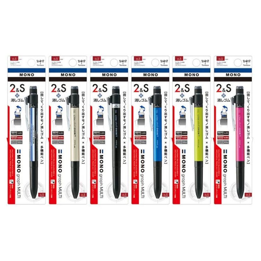 

Tombow Mono Graph Multi 2&S Ballpoint Pen + Mechanical Pencil 0.5mm