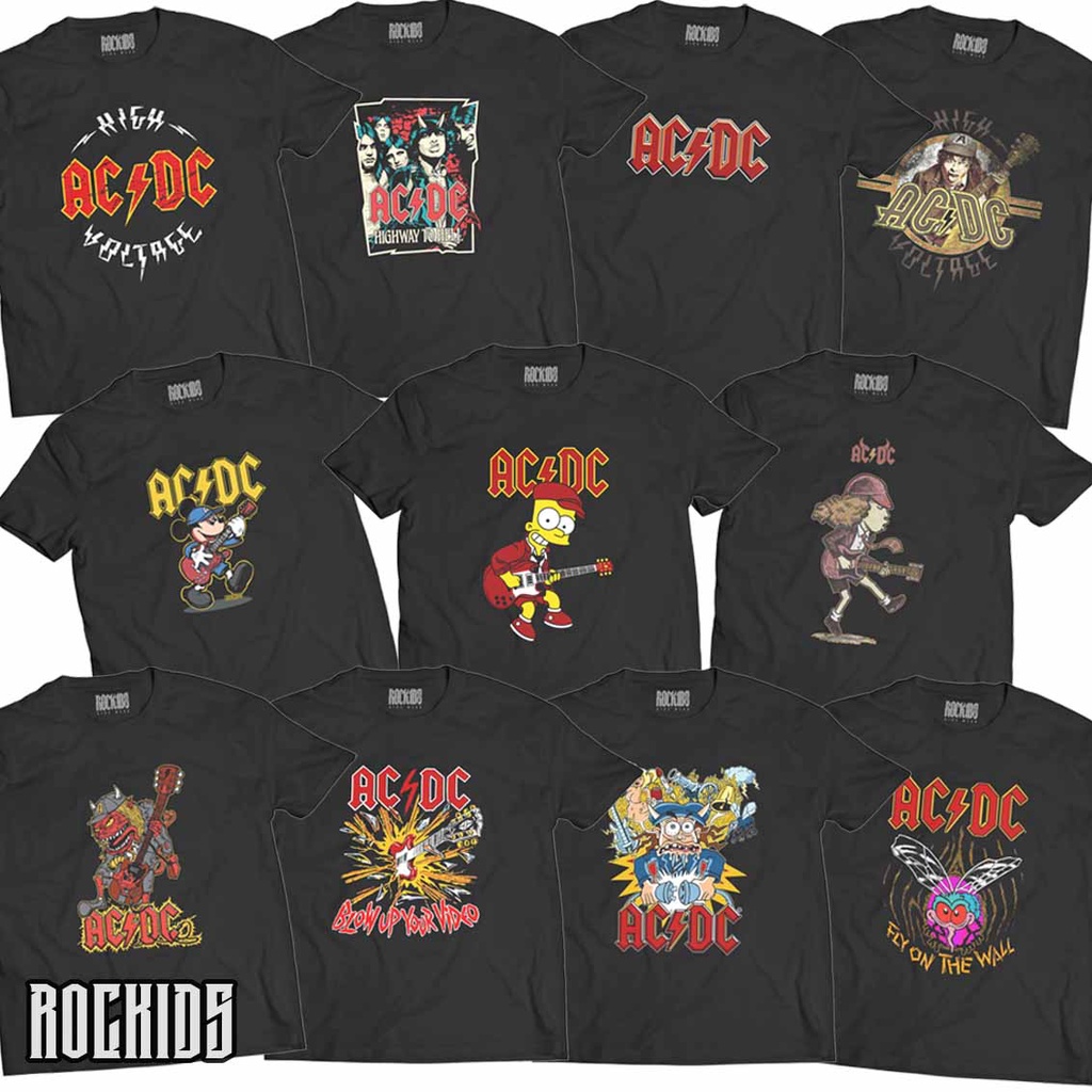 ROCKIDS - ACDC - TSHIRT - TEES - KIDSWEAR - KAOS BAND - KAOS BAND ACDC - KAOS ACDC - TSHIRT ACDC - T