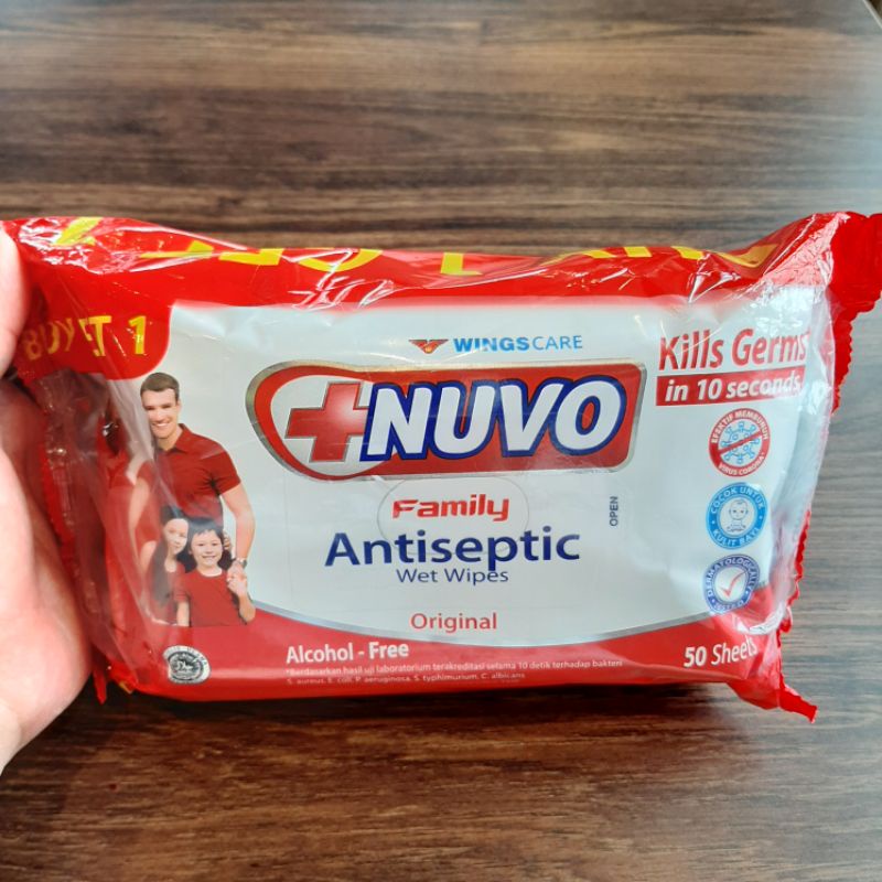 nuvo wipes wet tissue tisu basah