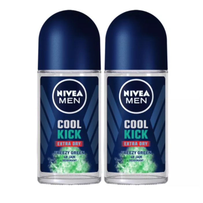 Nivea Men Cool Kick Freezy Green Deodorant Roll On 50 Ml