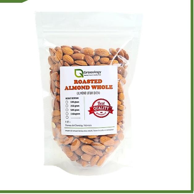 

♠ Roasted Almond Whole / Almond Utuh Oven (500 gram) by Granology ♂