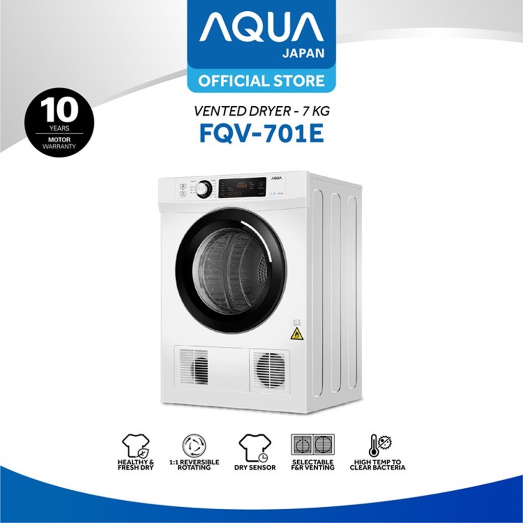 Mesin Pengering / Dryer Aqua Japan [7 Kg] FQV 701E