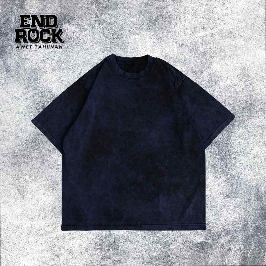 Kaos oversize  wash polos warna